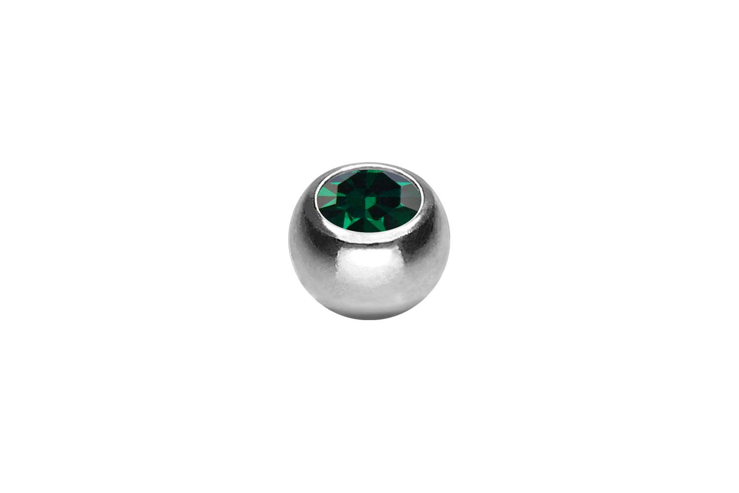 Titan Schraubkugel KRISTALL von Piercingline